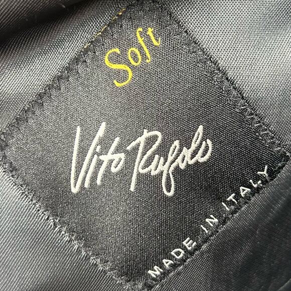 Vito Rufolo Italian 3-Button Wool Blazer Size 41R Made in Italy Classic Preppy - Picture 5 of 6
